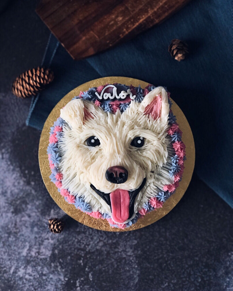 [Semi-Custom] Pet Portrait Cake